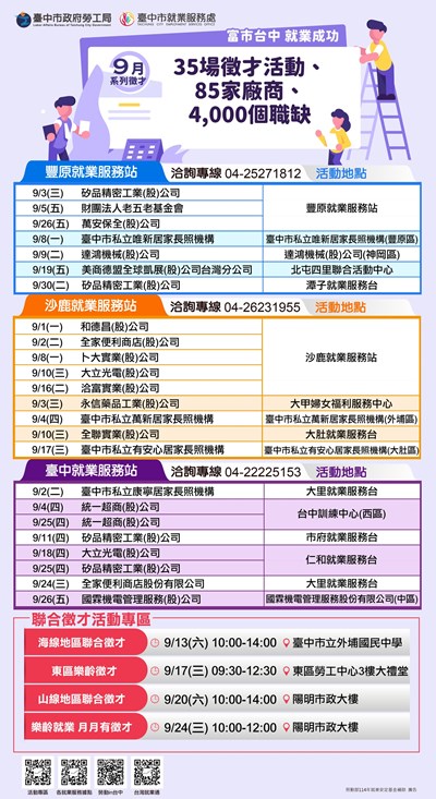 9月就業海報